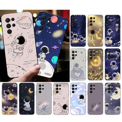 Cute Astronautas Phone Case For Samsung S24 S23 S22 S21 S20 Ultra S20 S22 S21 S23 S20 FE S24 Plus