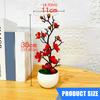 Small Simulation Flower Tree Faux Flower Plant in Pot Desk Simulation Plant Perfectly for Tabletop Office Decoration