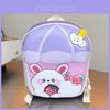 Cartoon Bunny Strawberry Kids Backpack With Hard Shell Durable Oxford Fabric For School Children