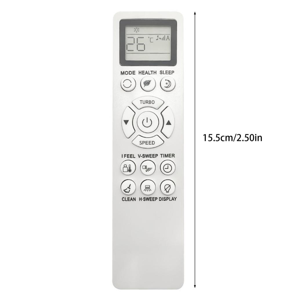 Praktische Ersatzfernbedienung mit Kunststoffstruktur zur Wiederherstellung der Funktionalität Ihrer Klimaanlage