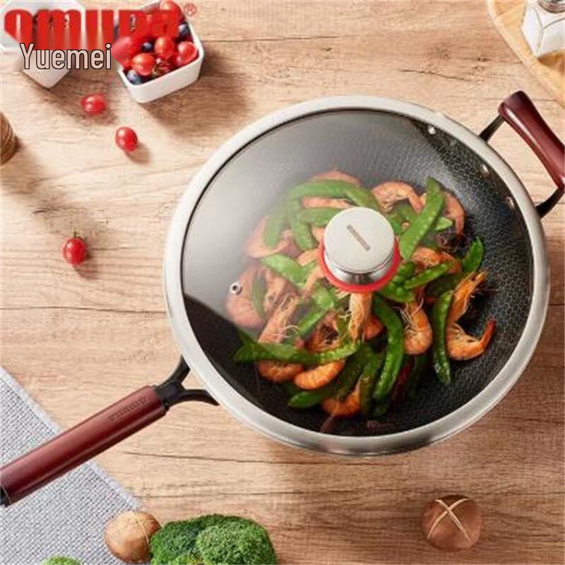 OUMEDA Craftsman Series 316 Stainless Steel 32cm Wok