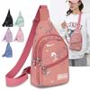 New Fashion Slung Small Backpack Lightweight Leisure Water Repellent Joker Chest Shoulder Bag Ladies Travel Messenger Bag.