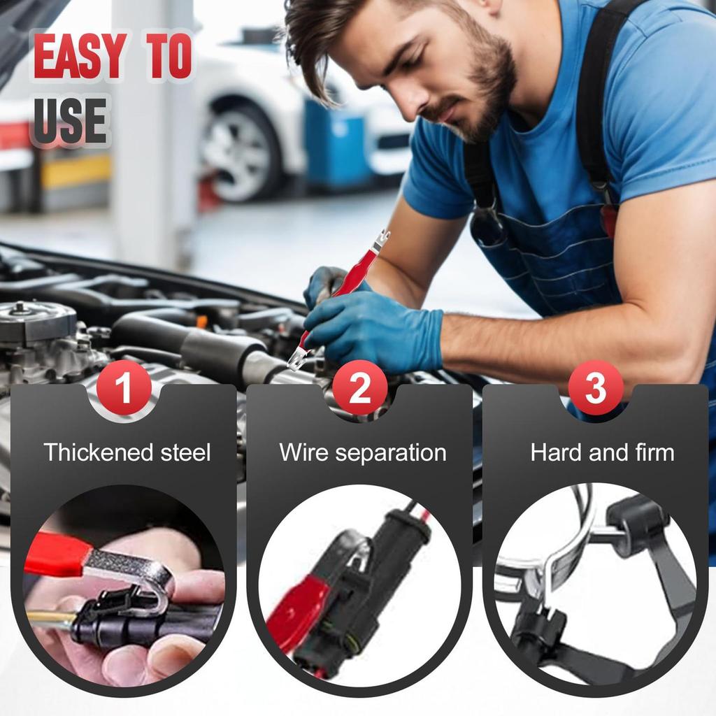 2pcs Electrical Disconnect Pliers Bendable Straight Head Wire Cutters Oil Pipe Disconnecting Pliers Electrical Connector Removal