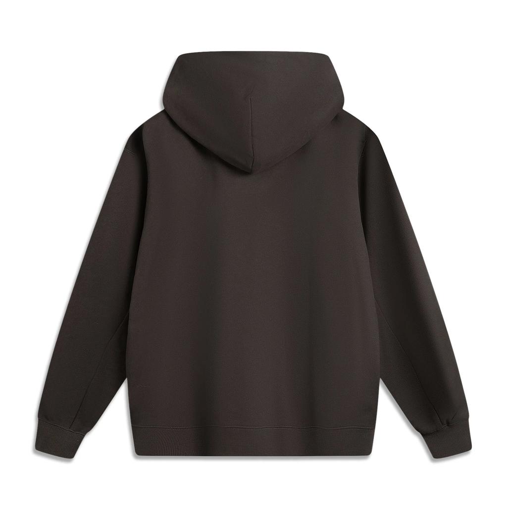 Li Ning Basketball Series Bad Five Printed Letter Hoodie Soft Breathable Versatile Loose Sweatshirt Men hoodies AWDV189-2