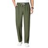 Men’s Straight Leg Casual Pants with Elastic Waistband and Pockets Drawstring Waist Lightweight Athletic Trousers for Everyday Wear