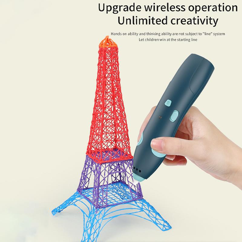 3D Printing Pen Wireless Low Temperature Graffiti Pen Children's Painting Pen DIY Creative Toy 3D Pen