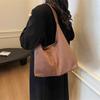 2025 new solid color matte trend personalized daily commuter bag simple women's bag shoulder bag