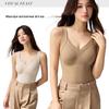 Women's Seamless Thermal Vest with Built-In Bra Pads – Heat-Generating, Breathable Base Layer for 2025 Autumn/Winter
