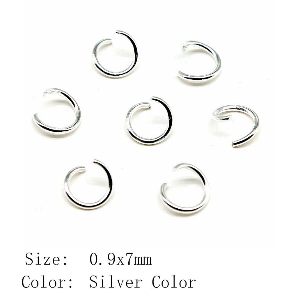Wedding Anniversary Jewelry Materials Open Jump Rings 5 Colors 6 Sizes Accessories Parts Souvenir Accessories Parts