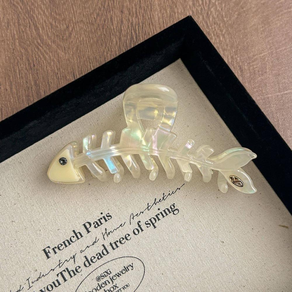 

Large Fish Bone Shaped Hair Claw Acetic Acid Acetate Shark Clip Animals Hair Clip Hair Accessories Style 3