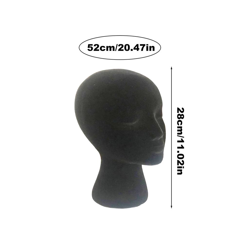 Female Styrofoam Mannequin Manikin Head Model Faceless Cosmetics Display Stand For Hair Travel Salon Hairpieces Model Hats Style