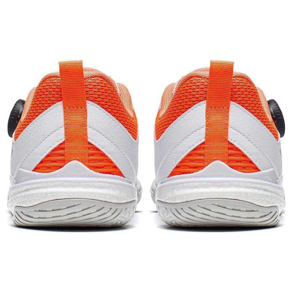 Li Ning Mage Pe Tlumení nárazů Nízké stolní tenisové boty Unisex boty Bílá Oranžová APTT023-1