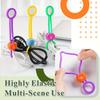 Goxawee Multicolour Bandage Sealing Clip Creative Practical Binding Rope Strapping for Snack Bags Kitchen Storage Food