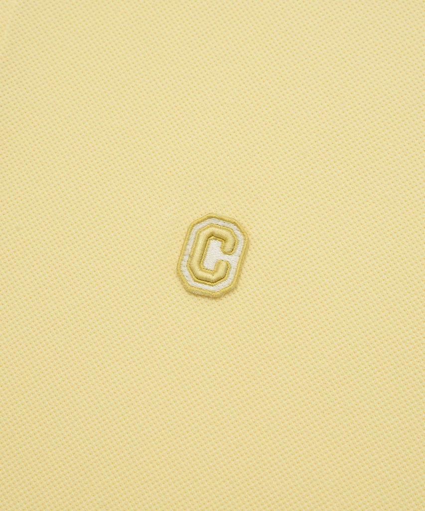 COVERNAT C Logo Cool Pique T-Shirt Yellow