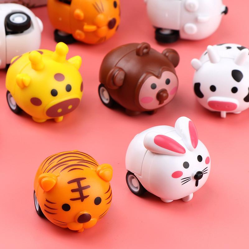 Cartoon Animal Bunny Toy Car Plastic Vehicle For Children Hand And Skills Brain