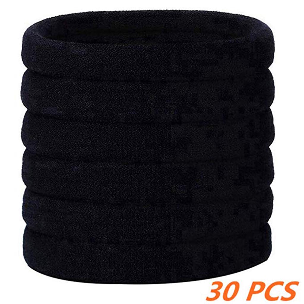 30Pc Girls Handmade Solid Hair Ring Hair Rope Accessories