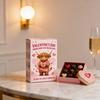 Valentine's Day Highland Cow Advent Calendar with 2D Acrylic Hanging Ornament 24 Days Countdown Calendar Box Holiday Party Gift