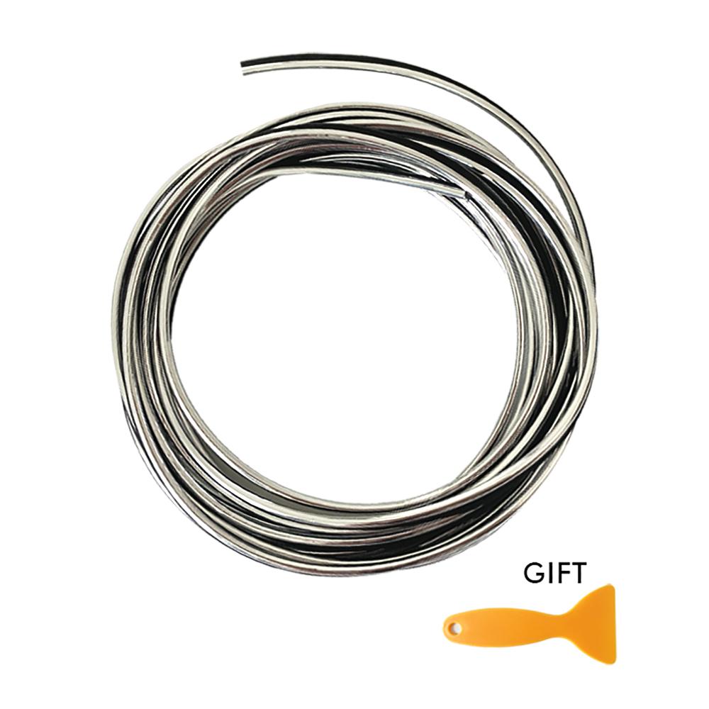 Car Interior Moulding Trim Strip PVC Car Vent Decoration Strip Fake Carbon Fibe Intake Grille Decorative Line for Car Dashboard