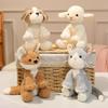 Nordic Cute Animal Plush Toys - Sheep, Cat, Fox Figurines for Kids' Birthdays