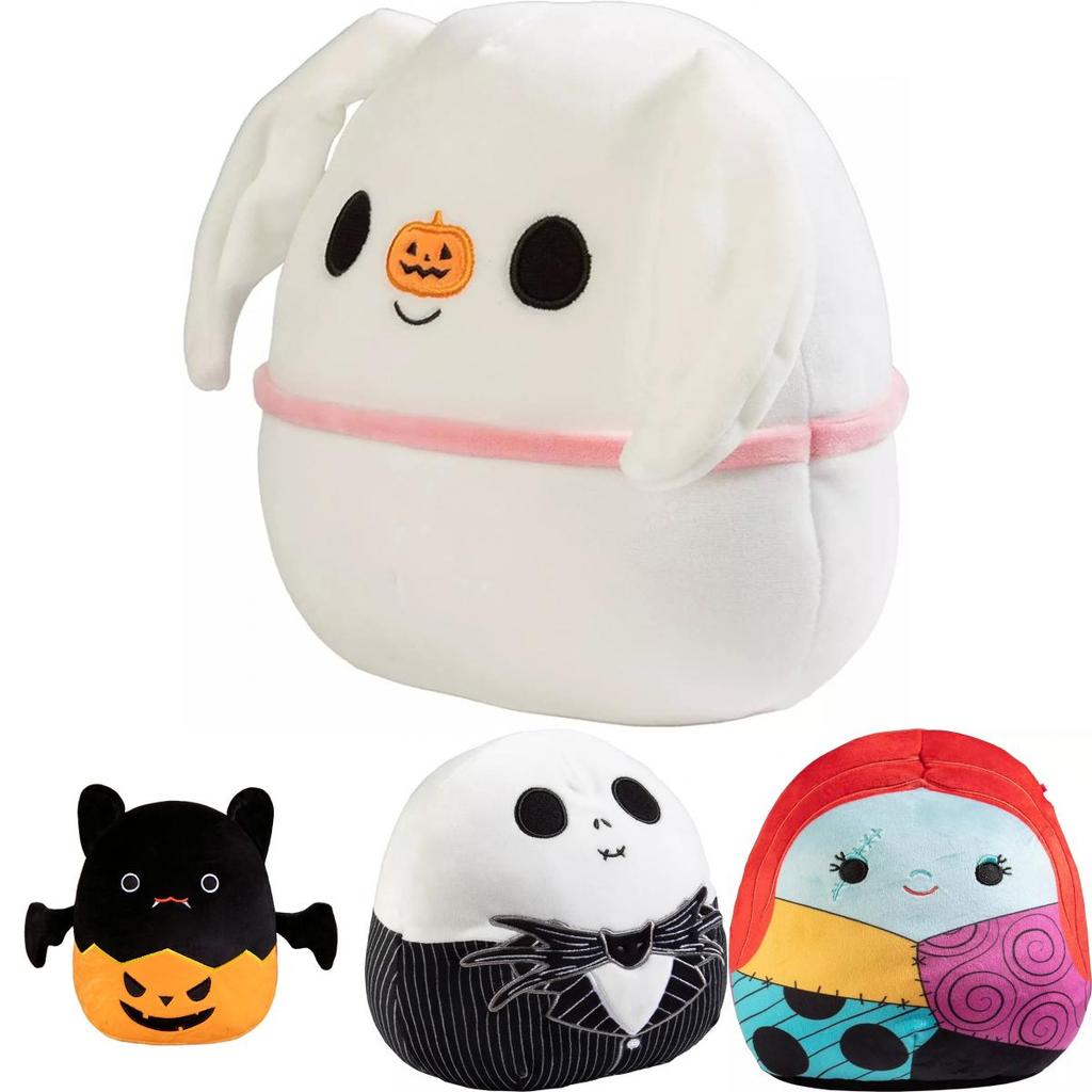 Halloween Squishmallows The Nightmare Before Christmas Jack Sally Bat Pumpkin Plush Toys