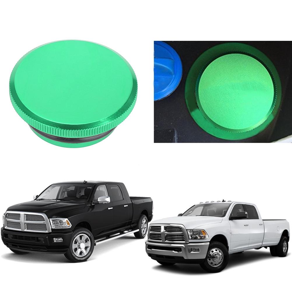 Aluminium Alloy Car Fuel Tank Cover Cap Fit For Dodge Ram 1500 2500 3500 2013 2017 (Green)