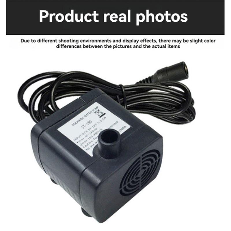 A25F-JT-180 For Solar Fountains DC 12V Mini Brushless Submersible Pump 350L/H Quiet Water Circulation For Fish Tanks