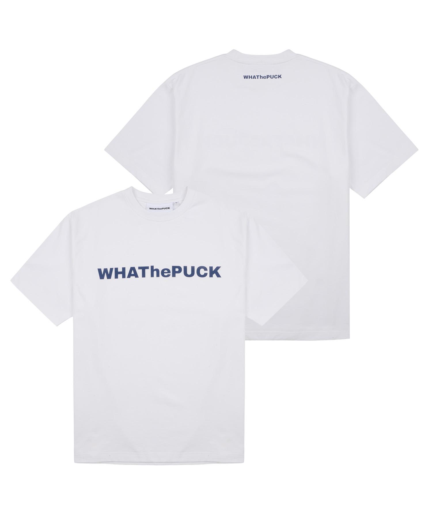 What The Fuck W Logo Basic T-Shirt Navy White L