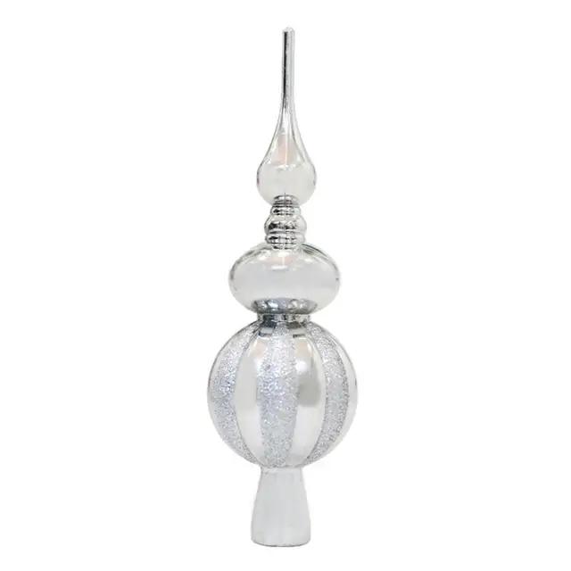 Xmas Tree Topper Holiday Tree Decoration Sparkling Xmas Tree Topper Glittery Decoration for Festive Party Decor Anti-slip