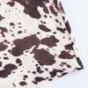 2025 Spring Slim High-Waisted Belted Animal Print Midi Skirt for Women - Sexy & Sophisticated