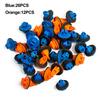 38pcs Retainer Clips Car Fender Flare Blue+Orange 75495-35010 75397-35010
