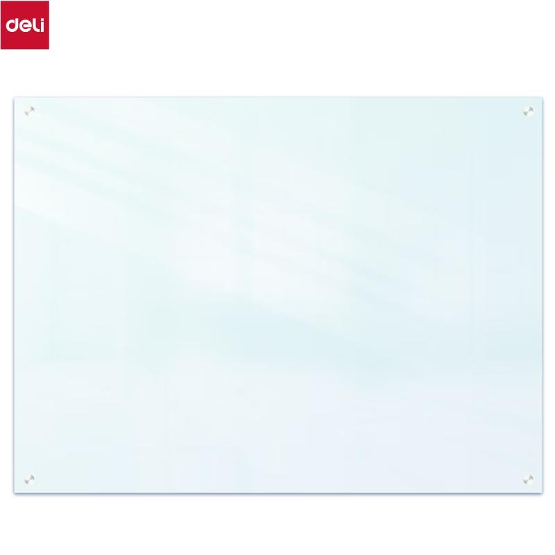 Deli 60x90cm Magnetic Tempered Glass Whiteboard