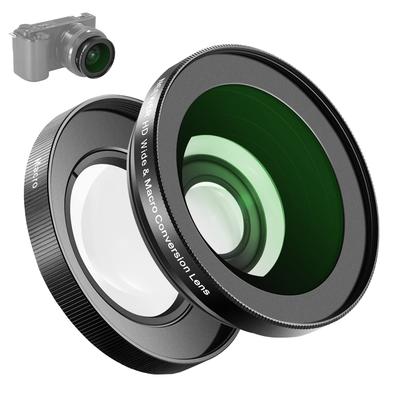 NEEWER HD Wide Angle Lens Compatible with A5000 A6000 2in1 18mm Wide Angle 10x Macro Additional Lens with Extension Tube Bayonet Mount Lens Adapter