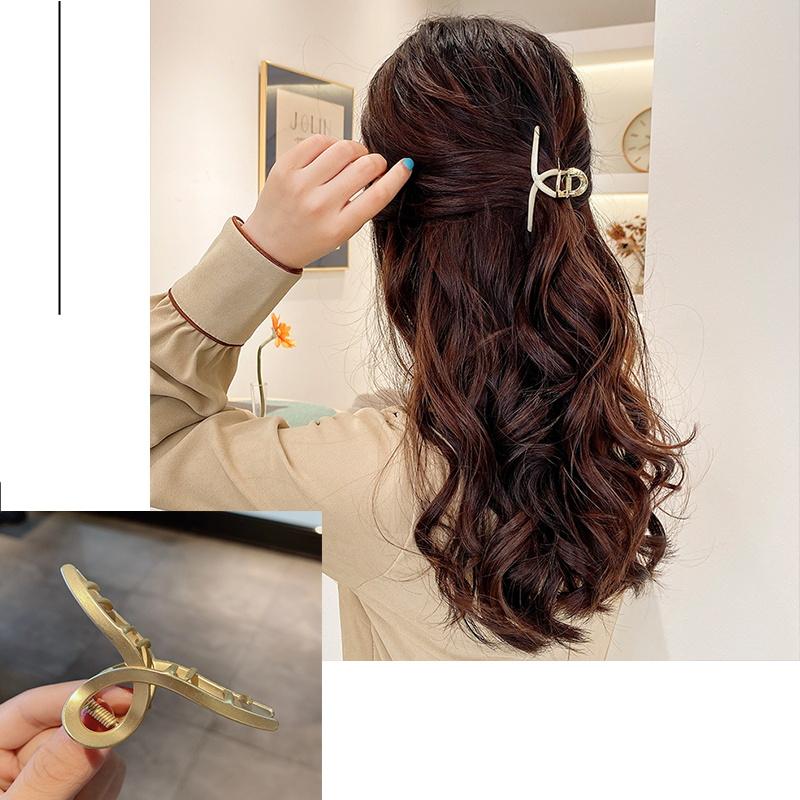 New Metal Claw Clip for Women Gold Geometric Hair Claw Large Size Headband Hairpin Claw Clip Hair Crab Hair Accessories