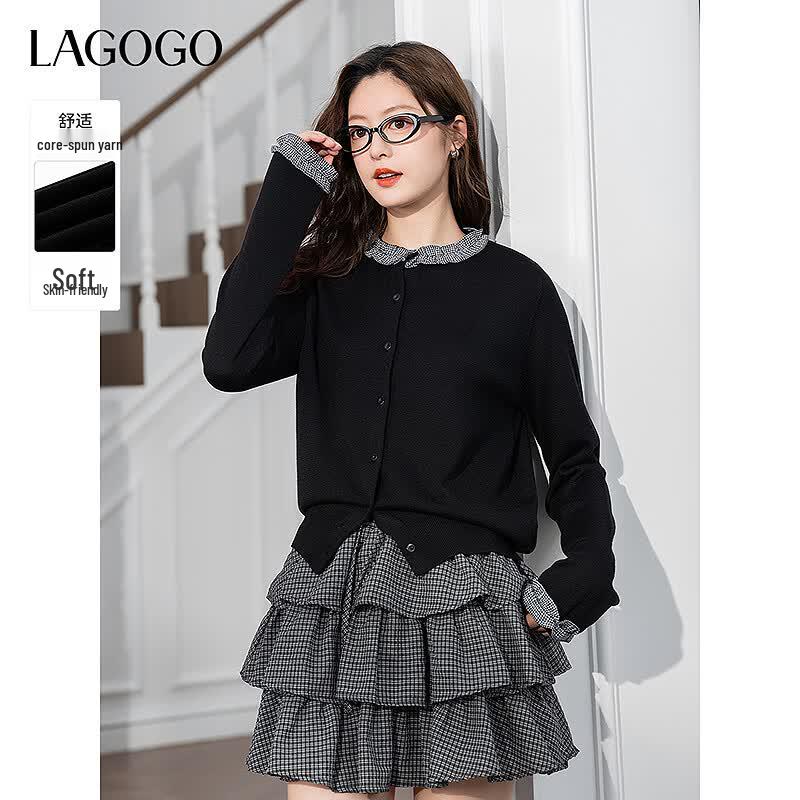 Женский вязаный кардиган LAGOGO OCMM858G46 XL