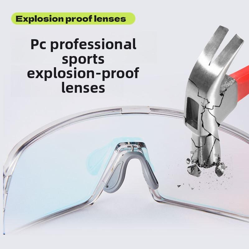 Riding Glasses Color Changing Adjustable Nose Pads Full Frame TR90 Frame Youth Outdoor Sports Windproof All-Weather Goggles