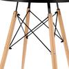 Modern Scandinavian Black Round Table For Living Room Dining Room Kitchen