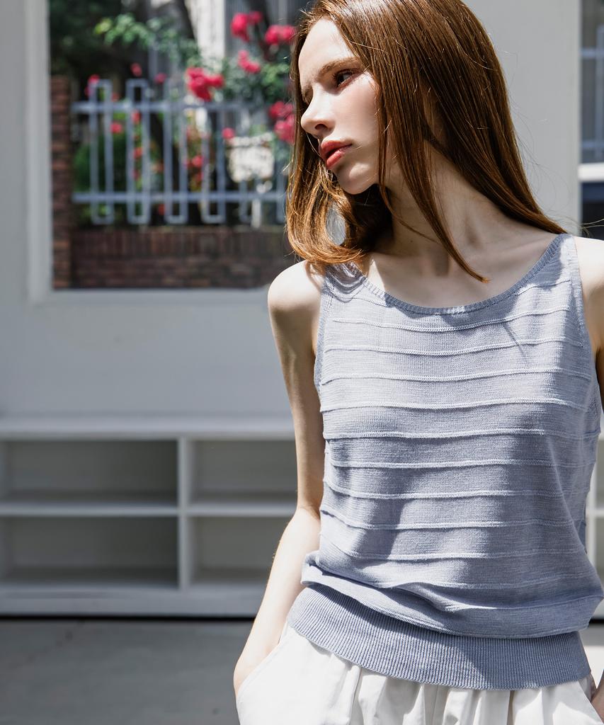 HYFVE Viscose Airy Sleeveless Knit Top