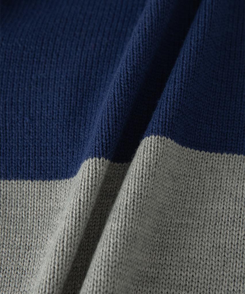 Sseomweeobeoteo Casual Wave Logo Knit - Gray
