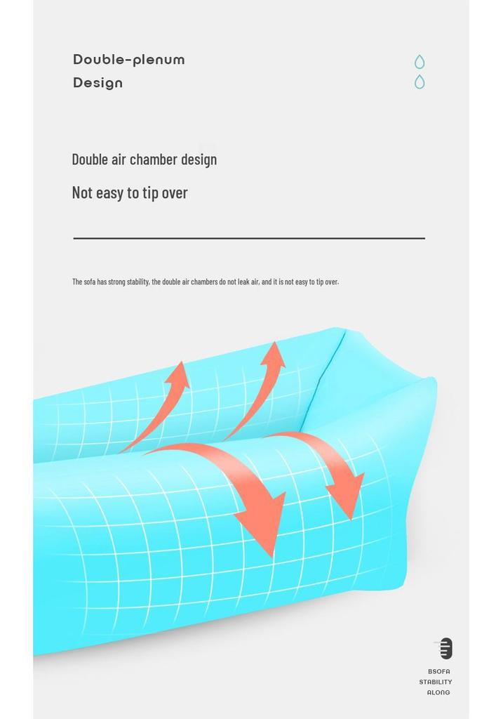Inflatable Portable Air Sofa: Outdoor Foldable Bed & Sleeping Bag