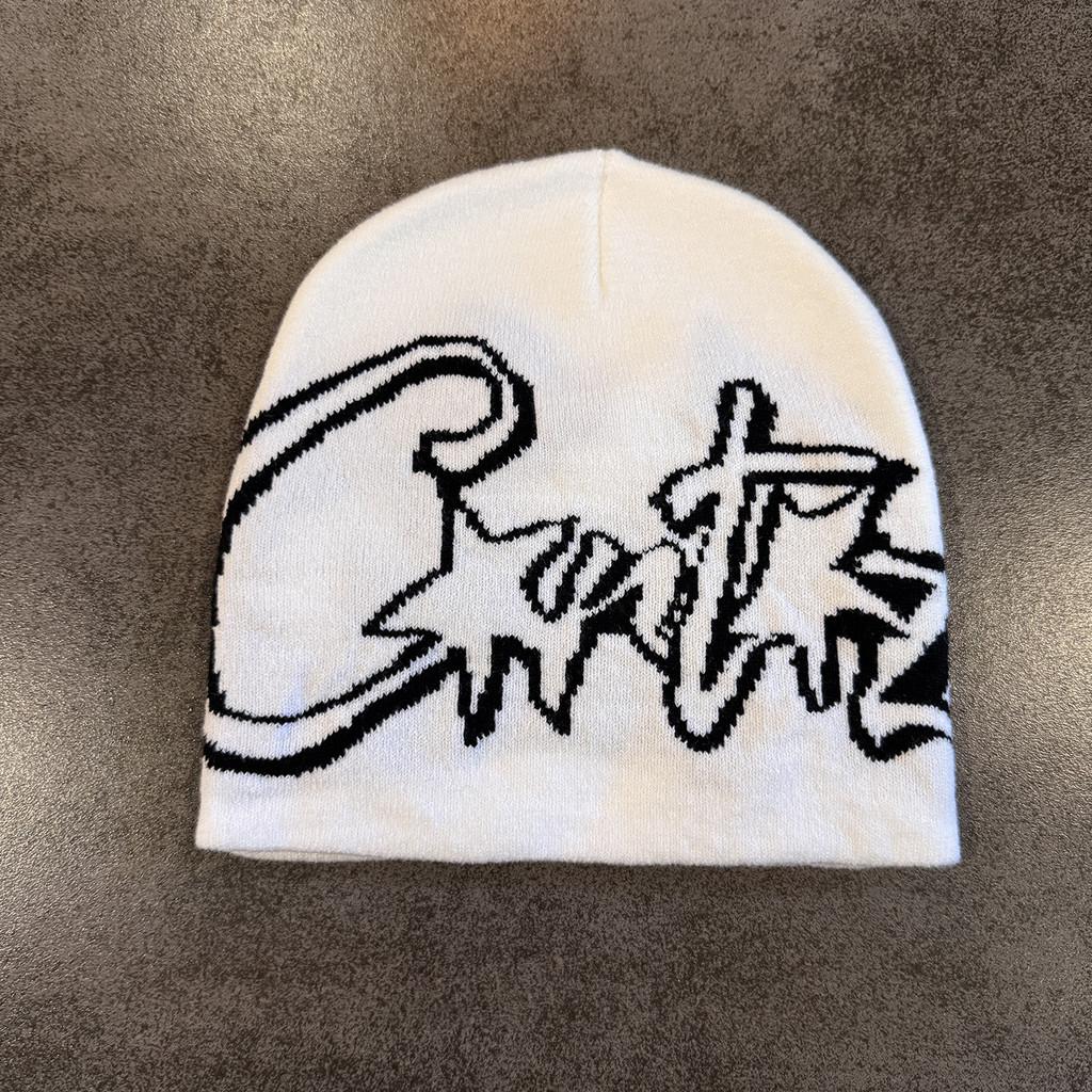 Cap Acrylic Knit Letter Pattern Men Women Sports Casual Wear Decoration Supplies