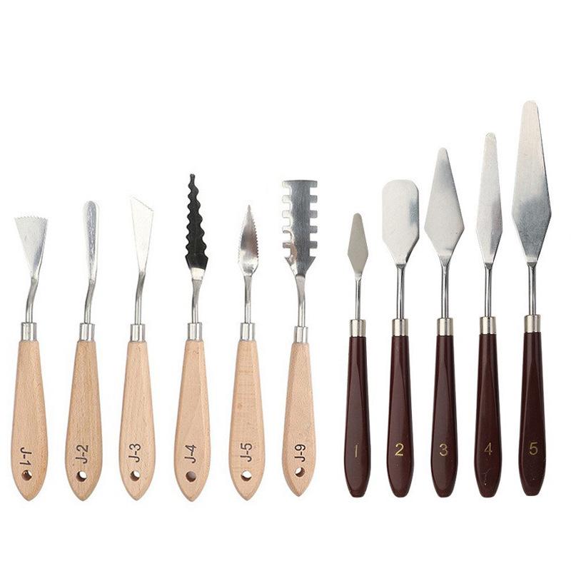 

Набор мастихинов с деревянными ручками - Художественные принадлежности для живописи маслом и гуашью