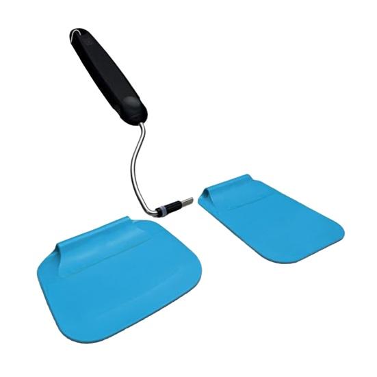 Adjustable Angle Spatula, 7 Position Silicone Turner for Grill Air Fryer, Flexible Narrow And Wide Blade Kitchen Spatula for Flipping синий