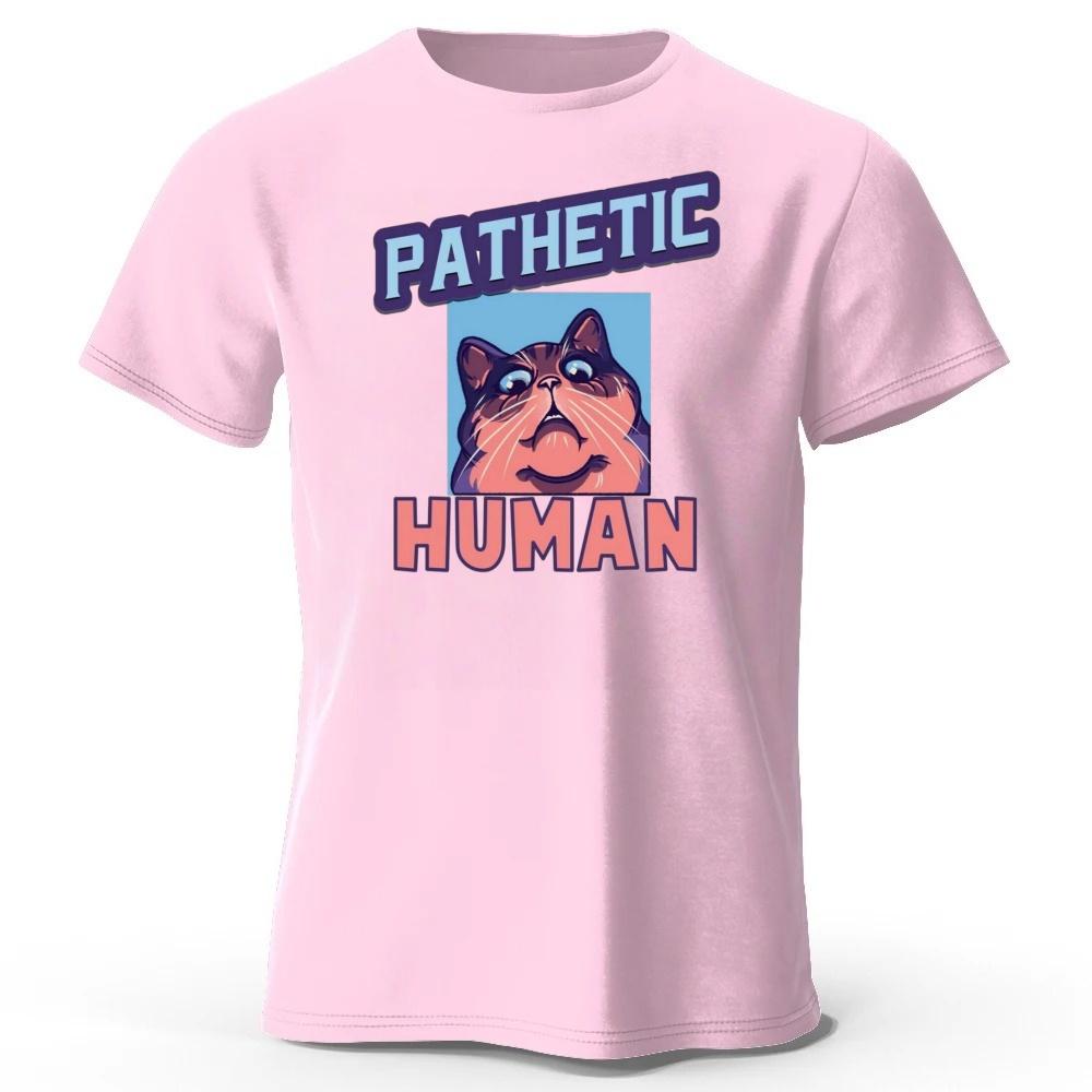 Funny Fun Cat Casual Pure Cotton Short Sleeved Men/women Comfortable Loose Fit Plus Size Running Fitness Sports T-shirt Tops