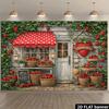 2D Fresh Berry Market Backdrop Baby Shower Photography Background
