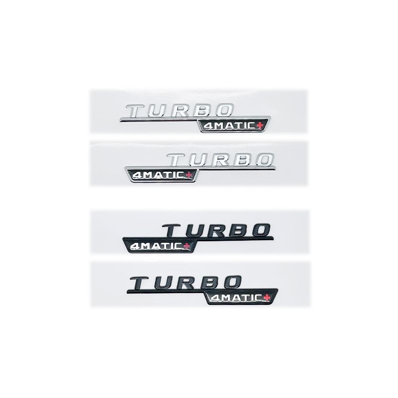Emblema 3D ABS con letras negras brillantes A35 A45 A45S Turbo 4matic para Mercedes Benz AMG, guardabarros trasero para maletero W176 W177, pegatina con logotipo