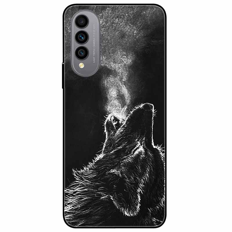 Pentru Wiko T50 Carcasă T 50 4G Huse TPU Silicon Negru Carcasă Lună Înstelată pentru Wiko T50 Carcasă WikoT50 Rezistentă la Șocuri Moale Desene Animate 6.6''