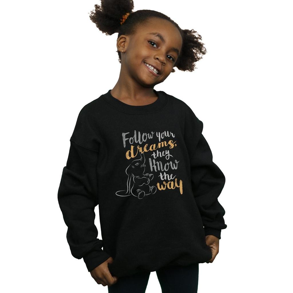 Disney Girls Dumbo Follow Your Dream Sweatshirt