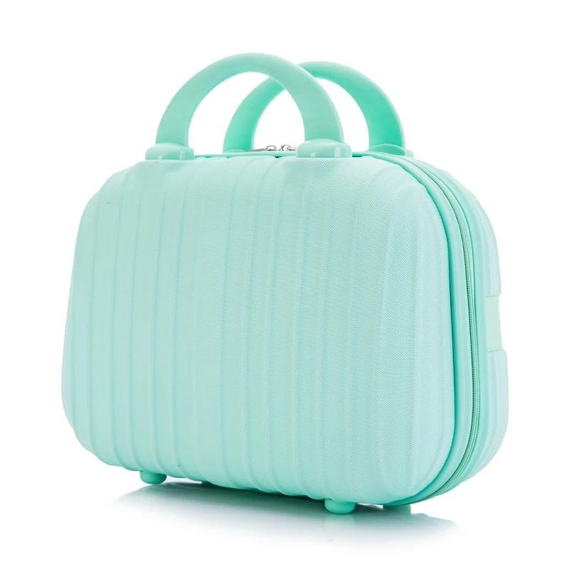 Sac Boîte Cosmétique Portable Grande Capacité Imperméable 14 Pouces Sac de Rangement Cosmétique Anti-Humidité Trousse de Toilette Valise pour la Maison le Voyage