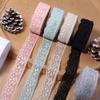 10Yards/Roll 2cm Lace Ribbon Hollow Out Lace Trim Ribbon For DIY Christmas Wedding Party Garment Sewing Gifts Wrapping Decor