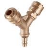 Pneumatic Air Splitter Tee for Compressor 1/4 2-Way